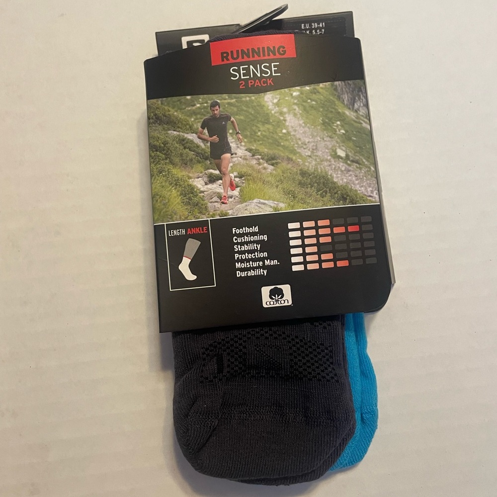 SALOMON RUNNING SENSE ANKLE SOCKS Unisex Medium - Picture 2 of 7